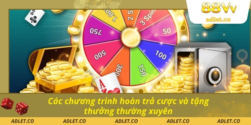 Các chương trình hoàn trả cược và tặng thưởng thường xuyên