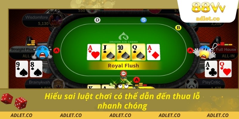 Hiểu sai luật chơi có thể dẫn đến thua lỗ nhanh chóng